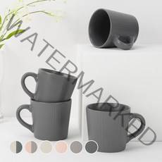 블룸엣홈 스트리샤 머그컵, 딤그레이, 4개