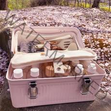 히든백 조리도구 키친툴 스탠리런치박스 캠핑가방 조리도구가방, 블랙