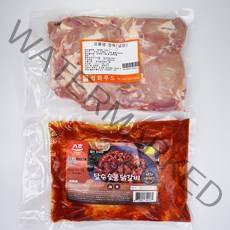 춘천달수닭갈비 닭갈비 2종세트 숯불양념 소금구이 각1kg (총2kg) 캠핑 숯불 바베큐 당일제조 당일발송 닭다리구이, 2팩, 1kg