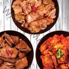 곱플러스 춘천닭갈비 숯불닭갈비 소금 간장 양념구이 닭다리살, 1춘천숯불닭갈비(소금구이)+간장소스