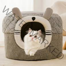 에이원스토어 고양이 포근한 방석 숨숨집 고양이집