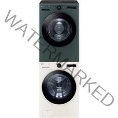 LG전자 오브제컬렉션 트롬 세탁기 23kg + 건조기 20kg + 키트 세트 FX23ENE-GNG 방문설치, 네이처 베이지(세탁기), 네이처 그린(건조기)