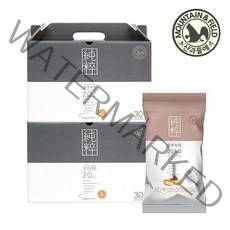 [산과들에] 오직견과 하루 한줌견과 순수누리 30봉+30봉 견과류 선물세트, 순수누리30세트*2