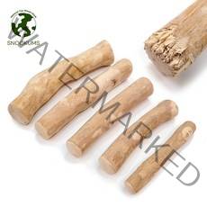 커피나무로 만든 100% 강아지 애견 반려견 우드스틱 나무스틱 이갈이 장난감 터그놀이, XL