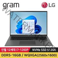 [2022년 최신 12세대] LG 그램 17Z90Q 17인치 12세대 i7 DDR5 16GB 해상도 WQXGA 2560*1600 윈11 노트북 사은품증정, WIN11 Home, 512GB, 12세대 인텔 i7, 그레이(17Z90Q)