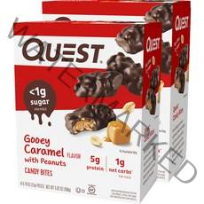 퀘스트뉴트리션 캔디 바 구이 카라멜 피넛, 16개입, 21g