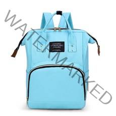 트렌디큐브 아기 출산 기저귀 백팩, 스카이블루