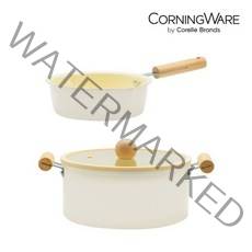 코렐 [코닝웨어] 버터 인덕션 세라믹 20멀티팬 24양수 냄비 2종세트, 20멀티팬+24양수