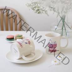 코닝웨어 스누피 마카롱 도자기 머그컵 2p세트, 마카롱 2p