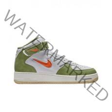 나이키 에어포스 1 미드 '07 QS 올리브 그린 앤 토탈 오렌지 Nike Air Force Mid Olive Green and Total Orange, Nike 260