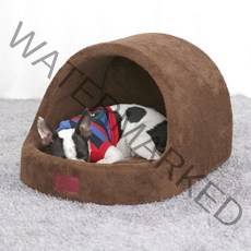 레드퍼피 스넉워머 동글이 반려동물 하우스, 초코