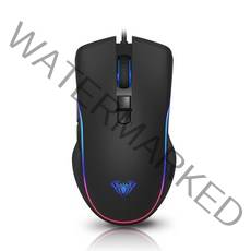 큐센 AULA 옵티컬 LED 게이밍 유선 마우스, F806