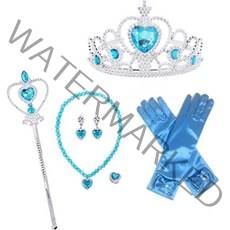 마켓감성 러브파티 보석 공주 의상 액세서리 세트, 1세트, 블루
