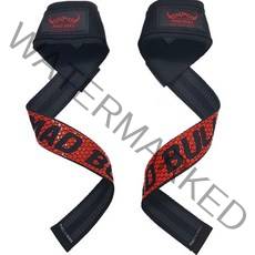 매드불 논슬립 헬스스트랩 손목스트랩 손목보호대 세트, 블랙