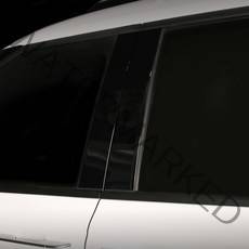 카니발 4세대 BC필러 시트지 스티커, 블랙 유광, 6개