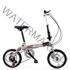 접이식 미니벨로 자전거 접이식미니벨로 14 16 인치, 14인치 기어 레드