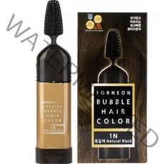 포네온 에어로솔 버블 새치전용 염색약, 1N 흑갈색, 1개