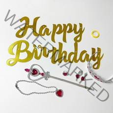 주파티 생일 공주왕관세트 레터링가랜드, 공주 왕관 레터링가랜드 세트