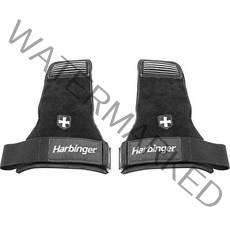 하빈저 리프팅 그립 헬스 장갑 양손 세트, Black