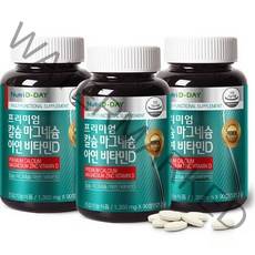 뉴트리디데이 칼슘 마그네슘 아연 비타민D, 90정, 3개