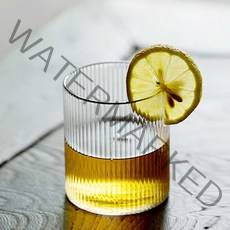 샤베트 플리츠 홈카페 유리컵 언더락 글라스 330ml, 1개