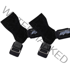 킹바른 가죽 헬스 스트랩 턱걸이 리프팅용 Y형 스트랩, 블랙한쌍(2P)