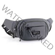 AZMON 프리미엄 멀티포켓 미니힙색 스포츠 웨이스트백 2.5L, 그레이, 360 x 140 x 100mm