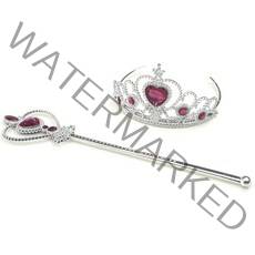 공주 왕관 요술봉세트, 핫핑크