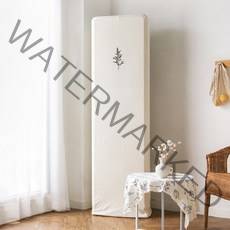 스판 스탠드 에어컨커버 자수 DTP, 허브