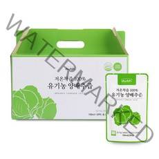 dwbh 국내산 유기농양배추100% 저온착즙 유기농 양배추즙 100ml 30포, [추석선물] dwbh 유기농 양배추즙 30포