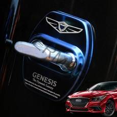 [JR SHOP] 제네시스 G80 스포츠 도어스트라이커 커버 자동차용품, [JR_S]_B타입_크롬_골드 1P