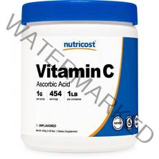 뉴트리코스트 비타민 C 아스코르브 애시드 언플레이버드 글루텐 프리, 454g, 1개
