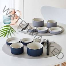 [MODERN HOUSE 중계점] 어반 2인조 홈세트 14P_그레이 네이비 CA3222004, 2인조 14p세트