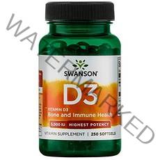 스완슨 비타민 D3 5000IU 소프트젤, 250개입, 1개