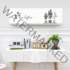 다샵 프리미엄 DTP 벽걸이 에어컨커버 스판 홈가든, 그린