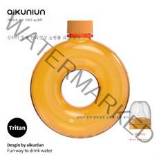 물주전자 800ml 젖꼭지qq포트 물컵 여중운동, 쿠바 오렌지[젖꼭지 멜빵]_1500ml