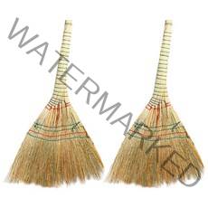 폴첸 실외 수수 싸리비 빗자루 2P