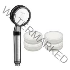 이온폴리스 대림바스 샤워기 호환 염소제거 3중 헤드필터, 4개