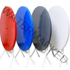 이리빙몰 접이식 플라스틱 테이블 폴딩, 원형 레드