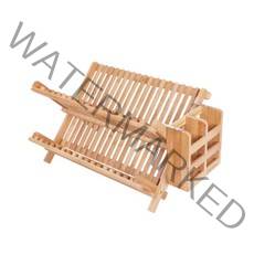 원목 나무 친환경 수저꽃이 결합 접시 건조대