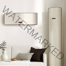 빈틈없는 에어컨 커버 투인원세트 (삼성무풍 엘지듀얼 외), 크림베이지