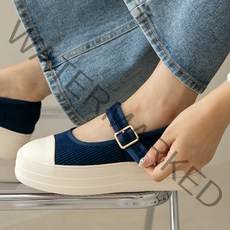 분홍코끼리 베어 골덴 통굽 메리제인 슈즈 5cm