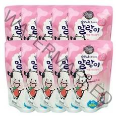 후후맘 샤워메이트 말랑카우 핸드워시 리필 250ml 딸기우유향 10개