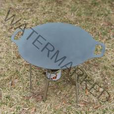 오아시스캠핑 아이언 그리들 국내생산 바베큐 그릴, 아이언그리들+33cm+40cm다리+전용가방