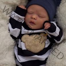 리본돌 프리미엄 애착 구체관절 43cm 잠자는 Kids Reborn 선물 천 크리스마스, 01 단일