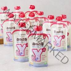 상하목장 유기농 인증 마이리틀 짜먹는 요구르트 딸기블루베리, 85g, 12개