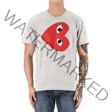 [꼼데가르송] (P1T264 01) 남성 빅 레드하트 반팔 티셔츠