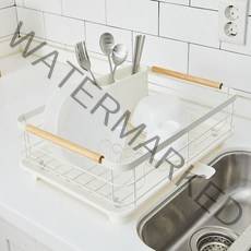 마이키친 우드핸들 식기건조대