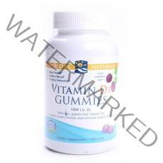 노르딕내츄럴스 Non-GMO 비타민 D3 1000IU 구미, 120개입, 1개