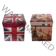 NK 1+1 스툴 의자 수납의자 수납스툴 정리함, .1+1 빈티지영국+프랑스